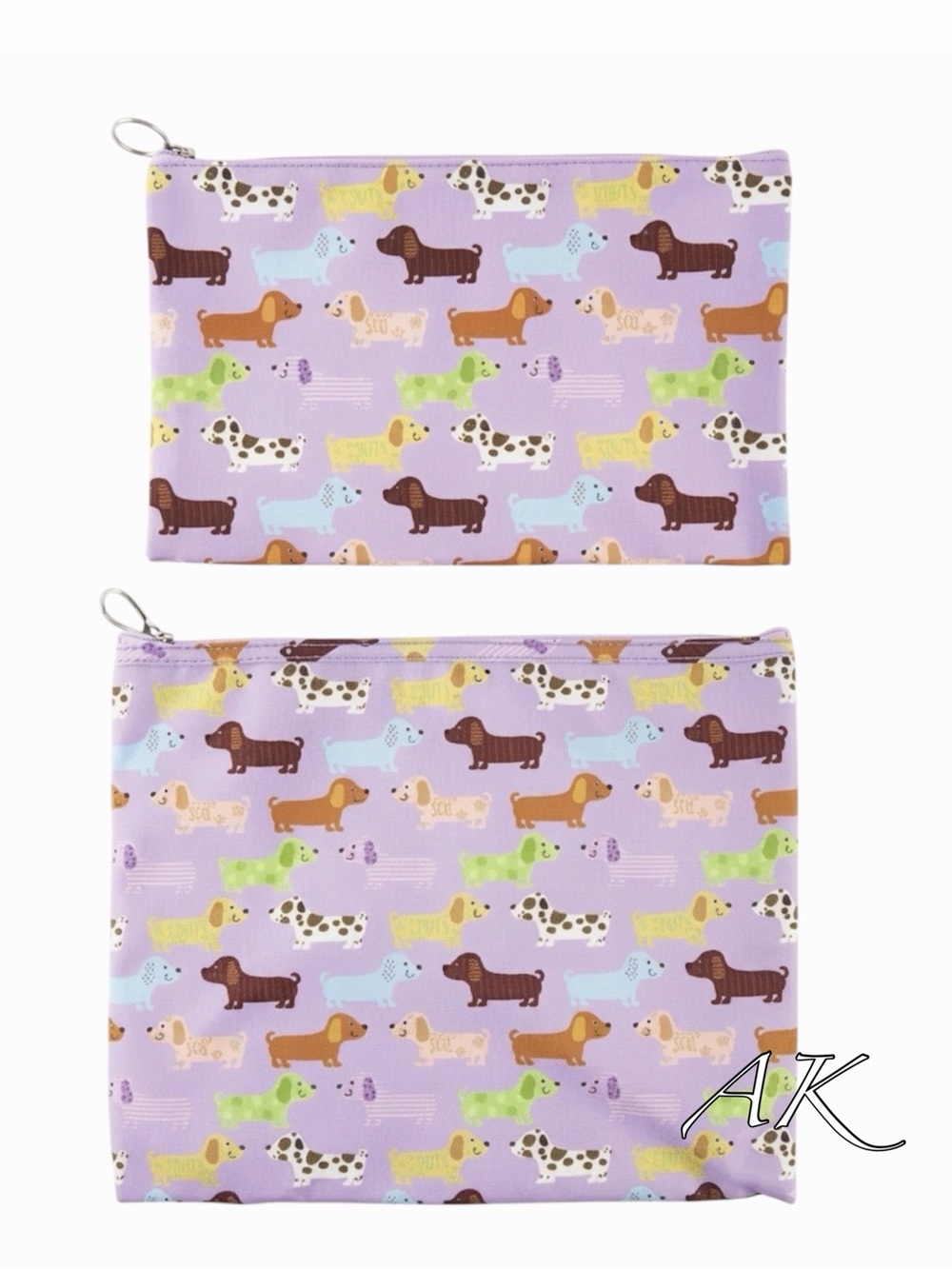 Dachshund Zipper Pouch Makeup Travel Bags 🐾 Doxie Wiener
2-Piece Set